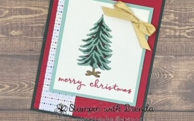 Create a Beautiful Christmas Card with the Trees for Sale Stamp Set