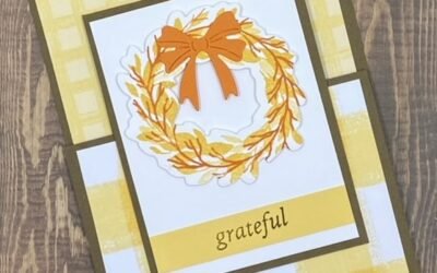 Send Grateful Wishes this November with a Fun Fold Cottage Wreaths Card