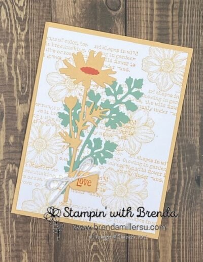 Yellow and Green flower card