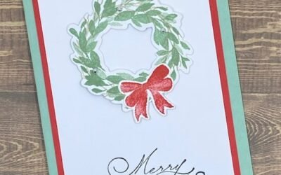 Make a Simple yet Charming Christmas Card with the Cottage Wreath Bundle