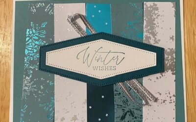Shimmery Holiday Card made with Snowflake Magic DSP