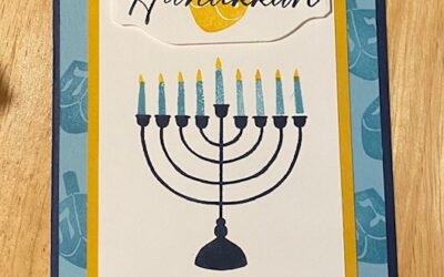 A Hanukkah Card using Celebrate the Miracle