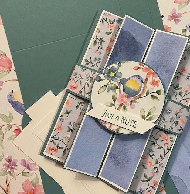 Very Special Fun-Fold Card with Stunning Flight & Airy Designer Series Paper (DSP)