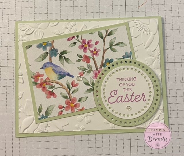 Stampin' Up! Everyday Details with Easter message from Heartfelt Hellos and Flight and Airy DSP