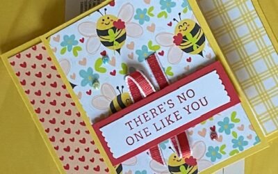 Bee Mine Fun Fold Not Just for Valentines Day