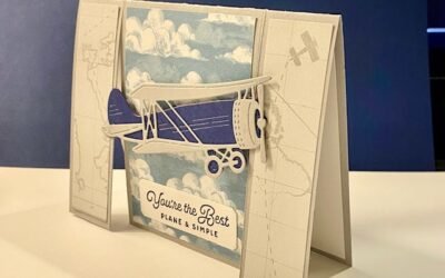 Fabulous Fathers Day Card with Adventurous Sky Plane