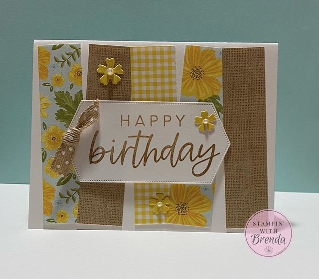 Floral Delight DSP for a Quick and Easy Card