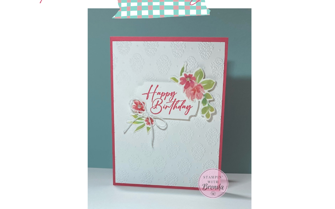 Amazingly Quick Card with Extraordinary Flora Washi Tape & Bundle!