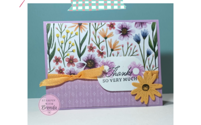 Crafting a Stunning Card with Stampin’ Up! Florals in Bloom DSP and Impressions Abloom Bundle