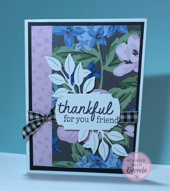 Stampin' Up! Thankful Garden bundle from Lovely Garden Suite purple, black and white