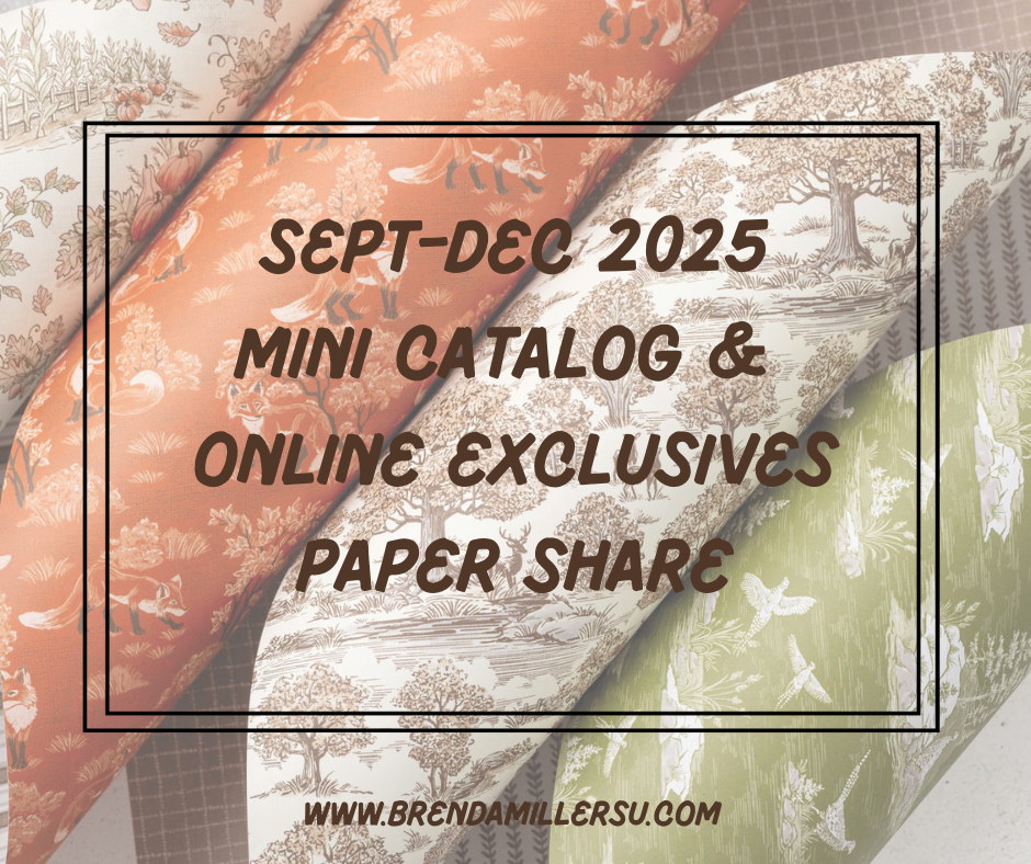 Stampin' Up! paper share for September-December 2025 mini catalog and Sept Online Exclusives release