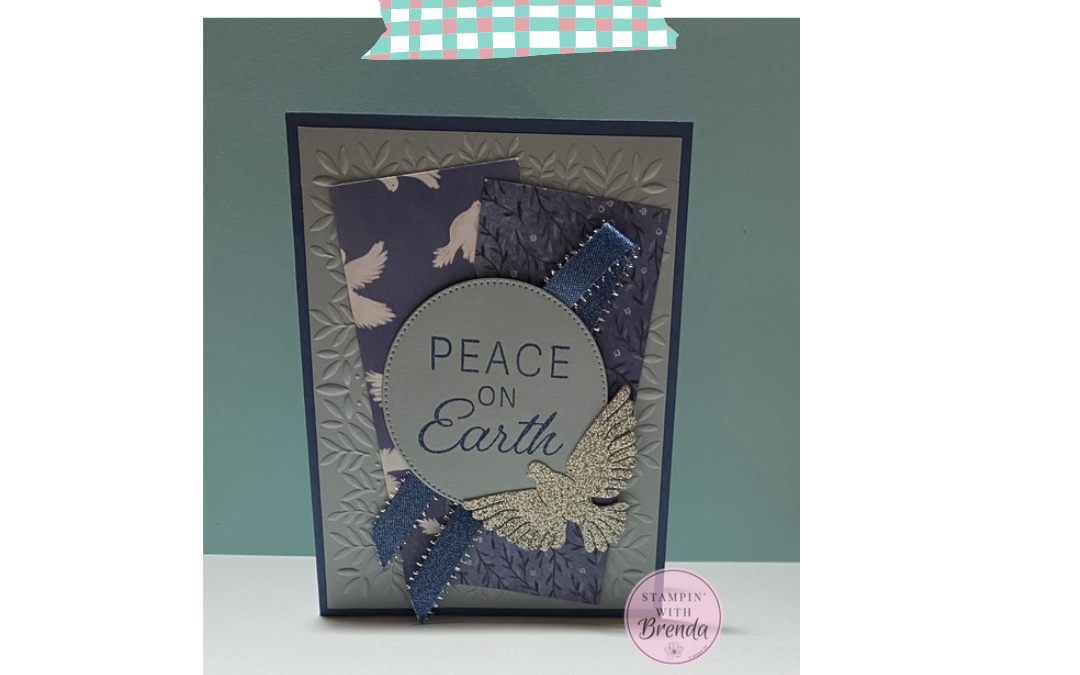 Create a Shimmering Card with Peace on Earth