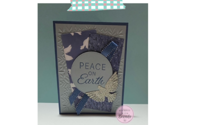 Create a Shimmering Card with Peace on Earth