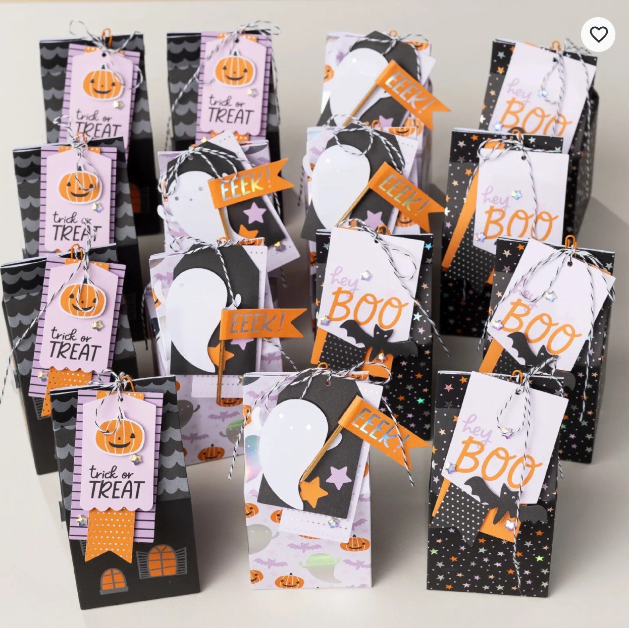 Stampin' Up! Sweet and Spooky Kit treat boxes for Halloween