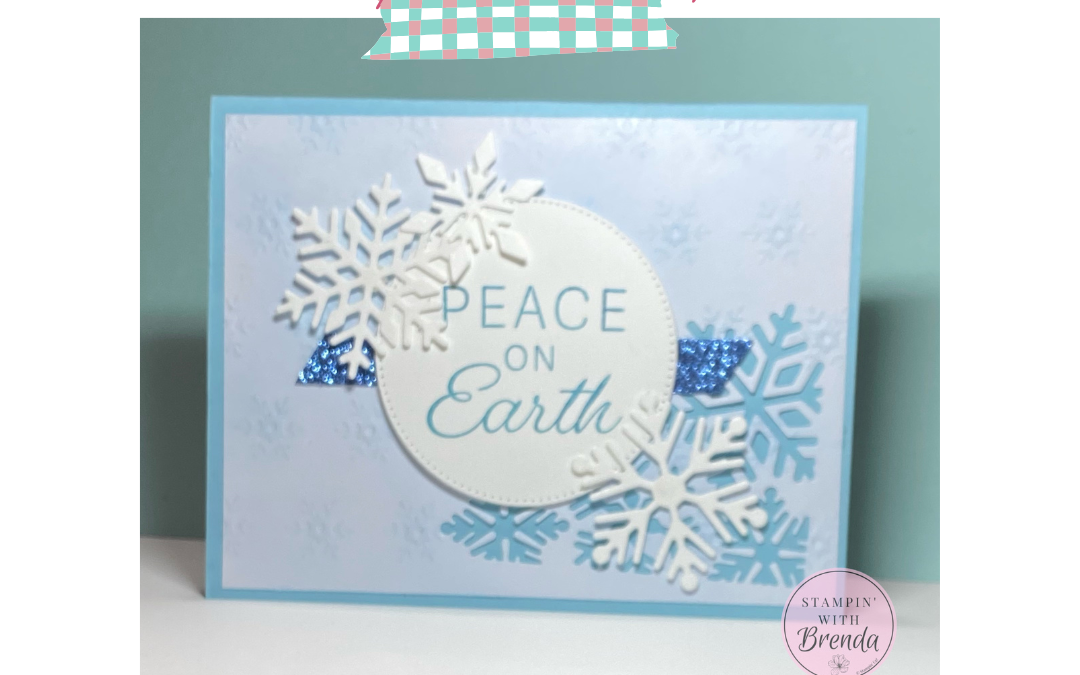 Beautiful Winter Card with Silent Snowfall DSP