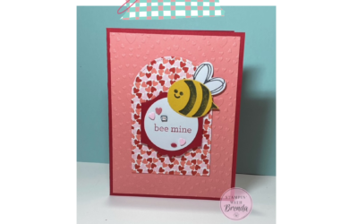 Adorable Bee My Valentine Card with Video Tutorial
