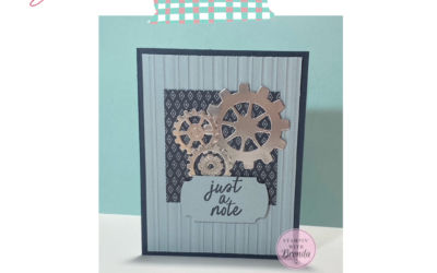 Masculine Cardmaking Made Easy with the Gears and Textures Bundle