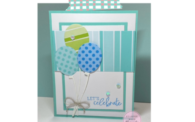 Balloon Festoon Card Tutorial with Layered Balloons and Designer Paper