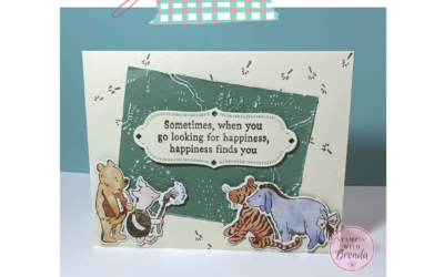 Silly Old Bear Card Ideas with Designer Series Paper and Embossed Backgrounds