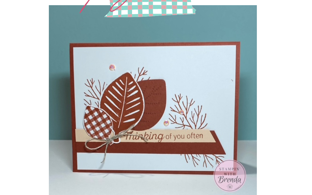 Elegant Fall Card with the Simply Leaves Punch Bundle