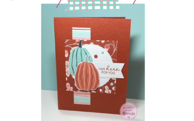 Painted Patch Designer Series Paper: A Beautiful Fall Card with Fussy-Cut Pumpkins