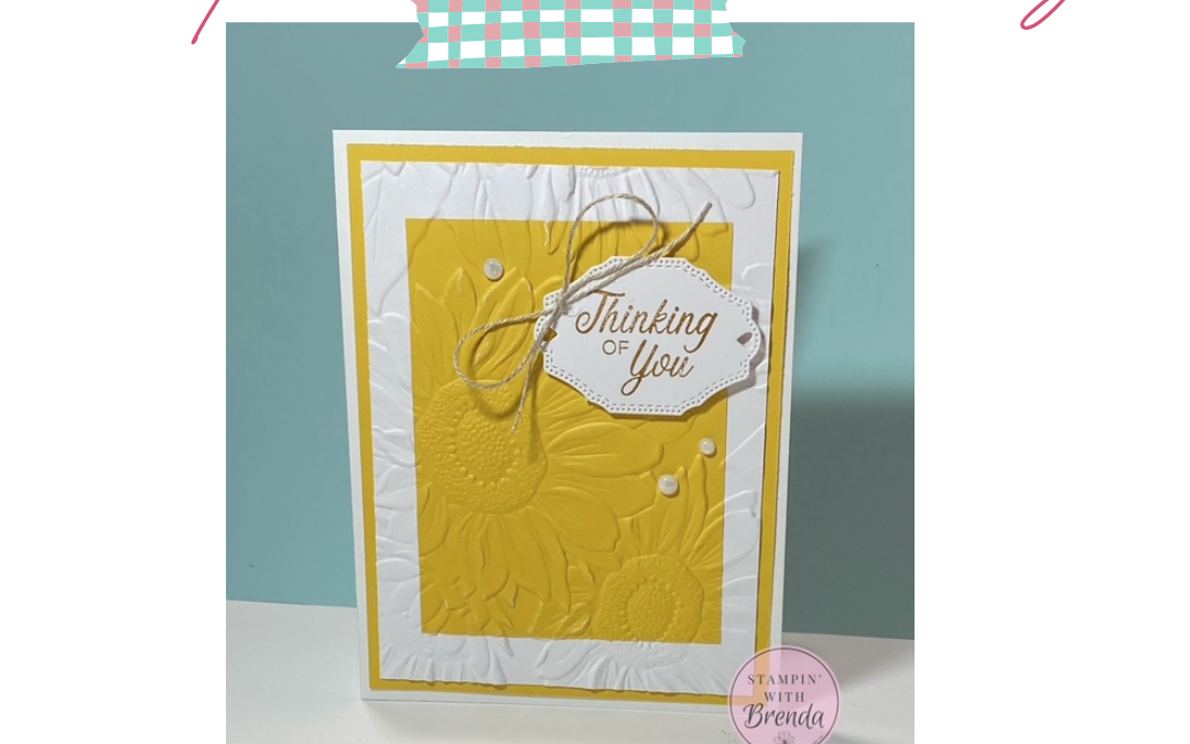Sunflower 3D Embossing Folder: A Beautiful Embedded Embossing Technique