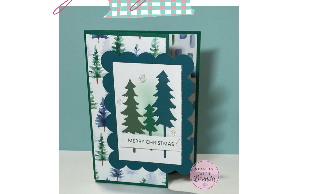 Scalloped Christmas Cheer Bundle: A Beautiful Christmas Card with a Fun Twist