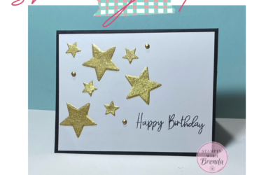 Shining Stars Dies: Create a Stunning Black and Gold Birthday Card